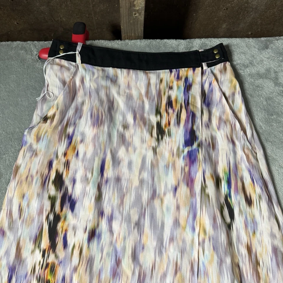 ALC шелк макси юбка размер 2 Shibori абстрактное искусство женщин 2012 коллекции богемное - Изображение 2 из 4