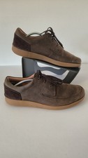 Clarks Active Air Brown Men's Leather Shoes Size 8.5 UK Suede VGC