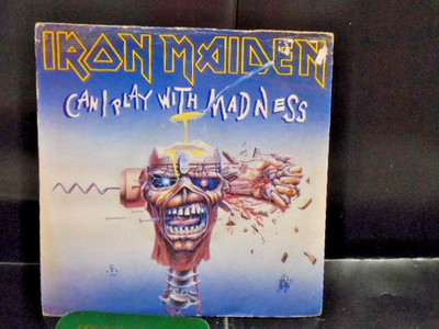 IRON MAIDEN '' CAN I PLAY WITH MADNESS '' EX+ COND. IN Or. PIC SL.