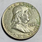 1959 Franklin Half Dollar - (XF Details) Plastic Protector Included