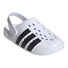 Adidas Men's Adilette Clog 2.0 Slip-On Slide Shoes White / Black Size 10