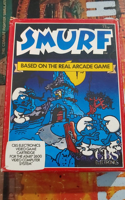 Smurf  (CBS 1981) for ATARI 2600 VCS (Modul/Cartridge , Box) works 8-bit