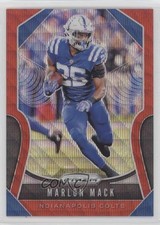 2019 Panini Prizm Red Wave Prizm 119/149 Marlon Mack #146 15vt