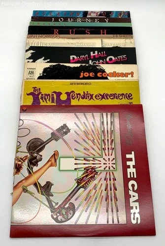 Vinyl Record Bulk Lot of 10 incl. Rolling Stones Journey Rush and More! (F/P)