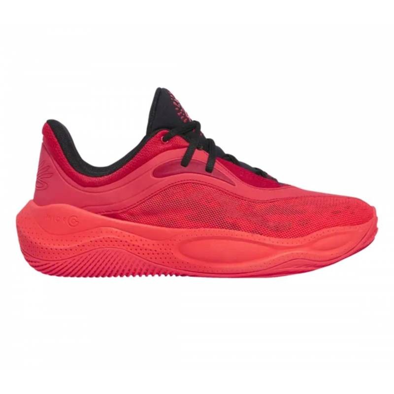 Chaussure de basket Under Armour Curry Splash rouge anti torsion pied