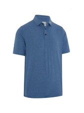 Callaway Mens Golf Ventilated Classic Jacquard Polo, Blue, NEW
