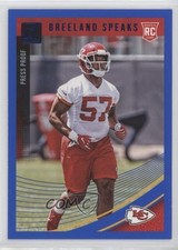 2018 Panini Donruss Rookie Press Proof Blue Breeland Speaks #368 0qi3