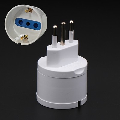 1 Piece European Eu Plug To Italy Standard Power Adapter Socket 10A Converter