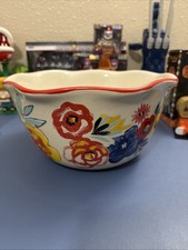 Pioneer Woman Flea Market Pattern Stoneware Large 10.5" Mixing Bowl Discontinued