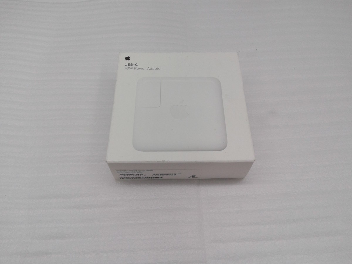 Genuine Apple A2743 70W USB-C Power Adapter MXN53AM/A White - New