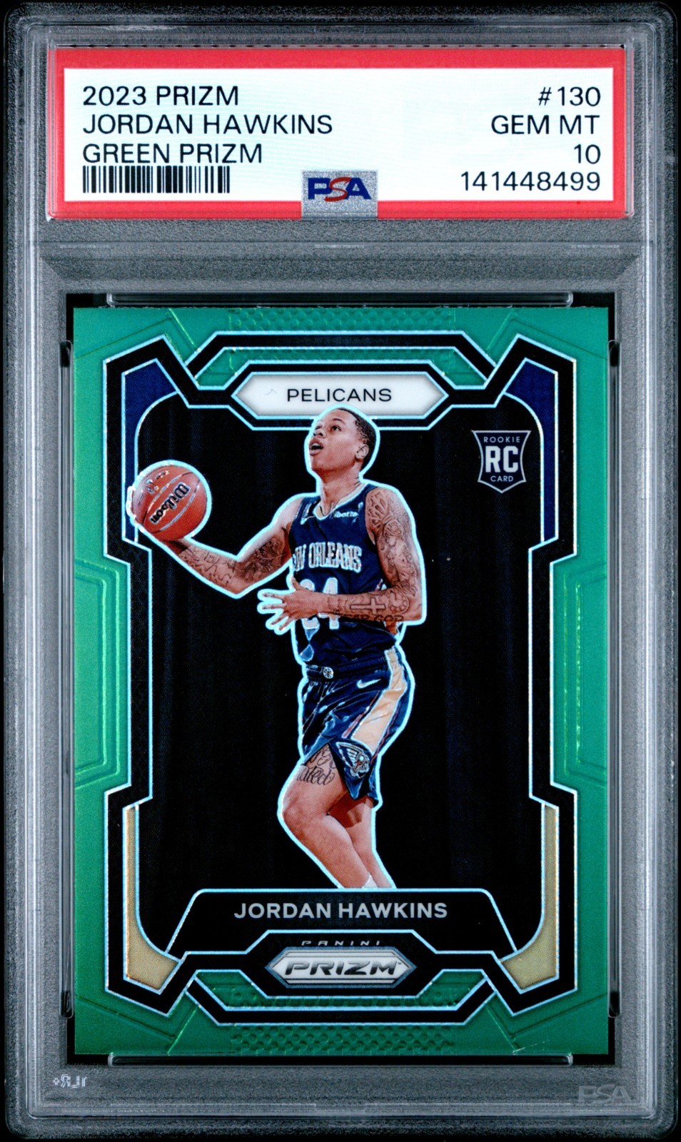 2023-24 Panini Prizm - Jordan Hawkins #130 Green Prizm (RC)