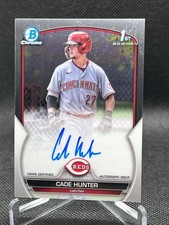 2023 Bowman Chrome CADE HUNTER AUTO REDS CPA-CH