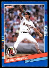 Mark Langston 1991 Donruss #190 Angels MLB READ FREE SHIPPING AutographDen