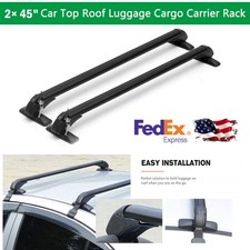 2 45 Aluminum Alloy Universal Roof Rack Cross-bars Luggage Carrier For Car