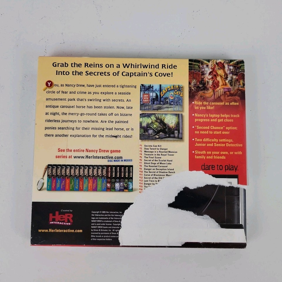 Nancy Drew: The Haunted Carousel PC CD-rom New Sealed | eBay