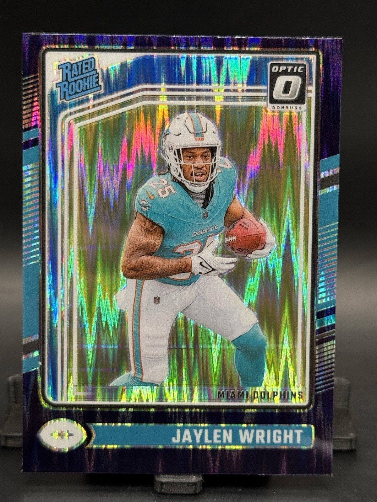 2024 Panini Donruss Optic - Rated Rookie Jaylen Wright #249 Purple Shock