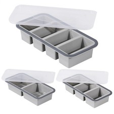 Soup Cubes Freezer Tray with Lid Safe Non Slip Long Lasting