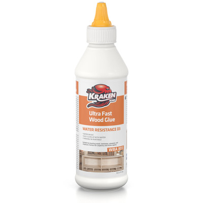Kraken Bond D3 White PVA Ultra Fast Wood Glue - 13.5 fl oz  1 Pack