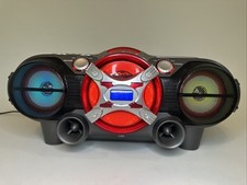 QFX J-50u Portable Stereo System Boombox CD MP3 Cassette Radio USB Bluetooth