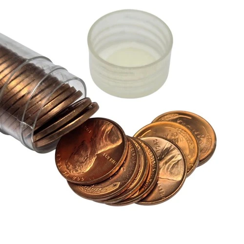 1945 P BU Roll of (50) WWII Lincoln Wheat Cent Penny Roll - BU Uncirculated