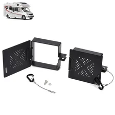 2pcs 4*4inch Aluminum RV Bumper End Cap Camper Sewer Hose Storage Protector 