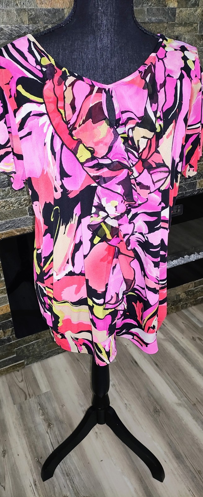 Notations Polyester Multicolored Loose Fitted Top… - image 5