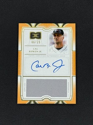 2024 Topps Definitive - CAL RIPKEN JR - Orange /15 Relic AUTO Patch SP Orioles