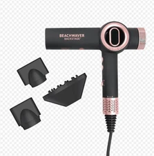 Beachwaver Backstage Pro Dryer Set w/ 3 Attachments Pink Rose Gold *NEW SEALED*