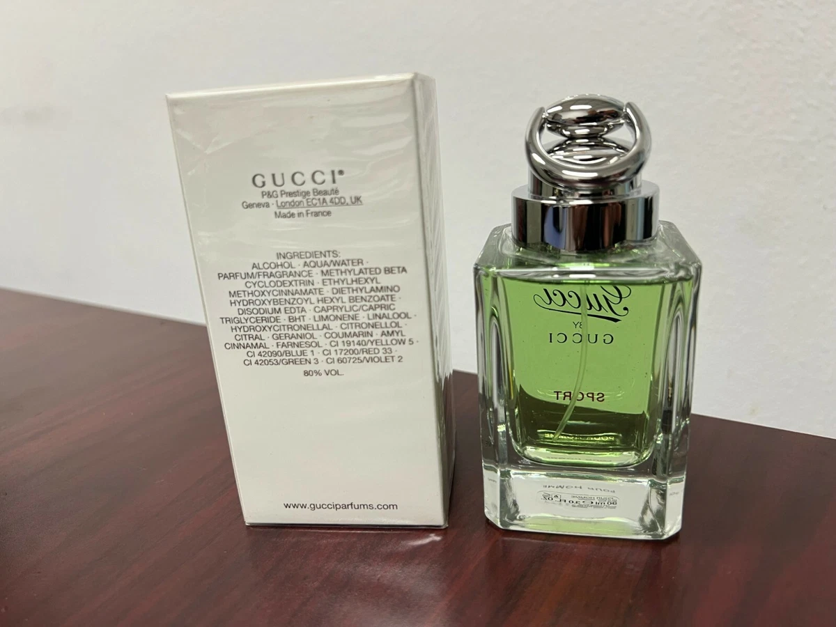 Forhåbentlig Påhængsmotor Frost GUCCI by GUCCI SPORT POUR HOMME 3.0 FL oz / 90 ML Eau De Toilette Spray  Sealed