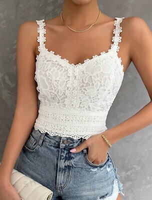 LUNE Guipure Lace Cami