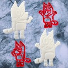 Bingo & Bluey Heeler Stamp & Cutter Fondant Debosser Cupcake Icing Cookie
