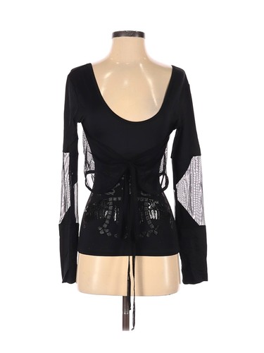 Save The Queen Women Black Long Sleeve Top S