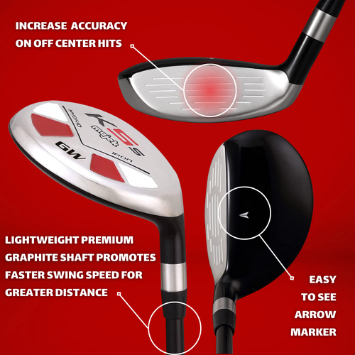Senior Men's Majek Golf #GW Hybrid Wedge 52° Senior Flex Graphite Right Handed - Picture 3 of 12