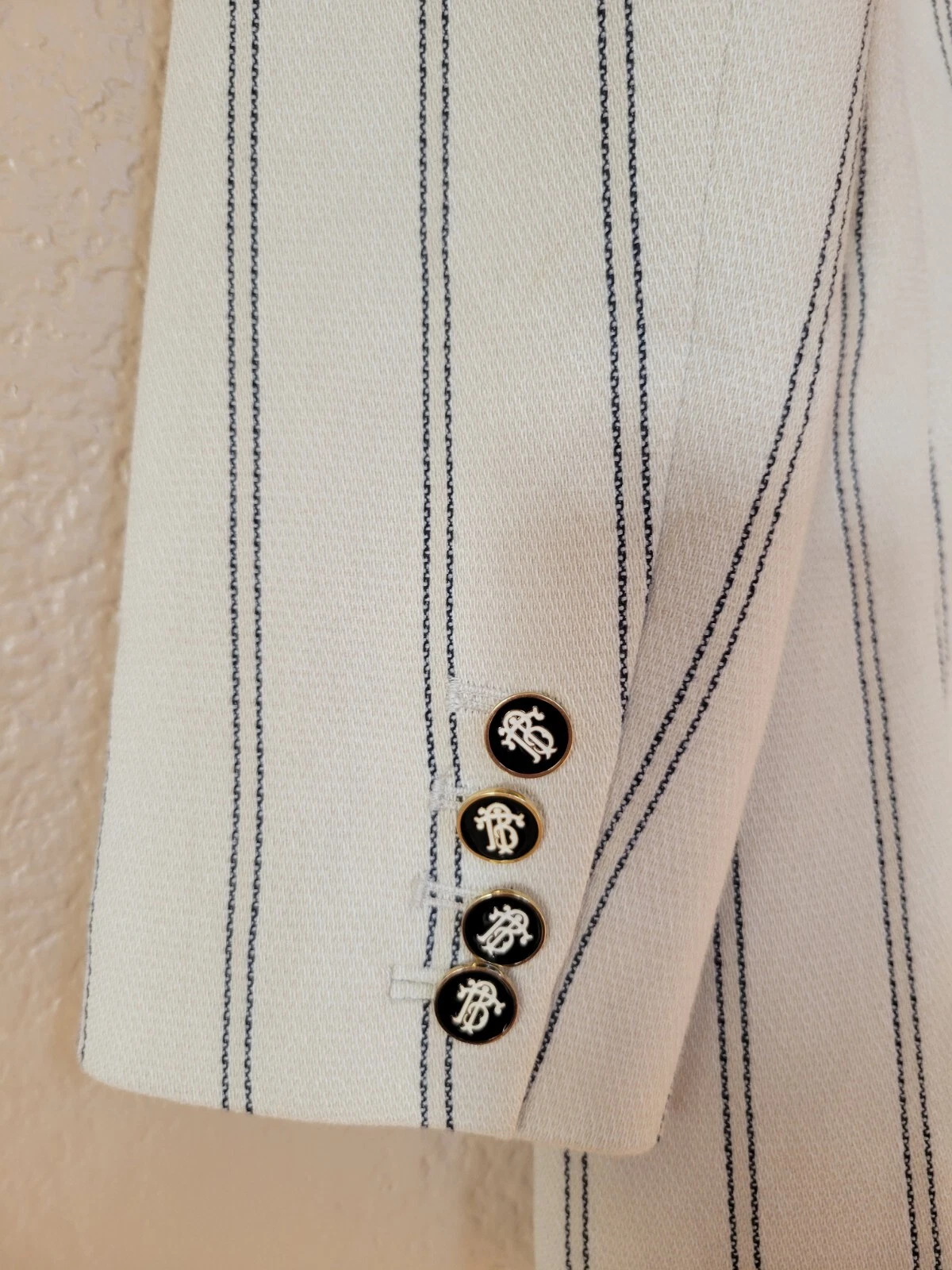 Giacca blazer a righe TORY BURCH Penny taglia 6 collezione A Runway & A Tory Fave