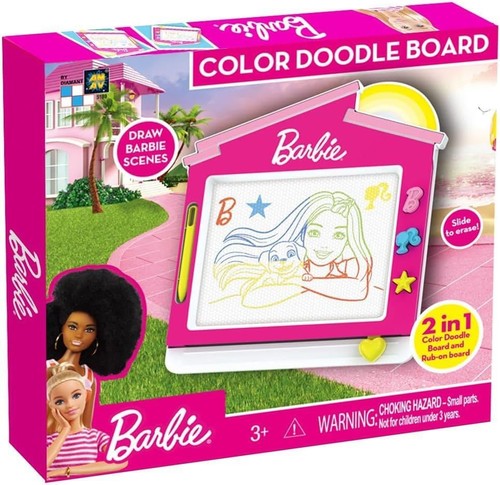 Barbie Color Doodle Board Creativo Cancellabile Colorato Superficie Magnetica - Foto 1 di 3