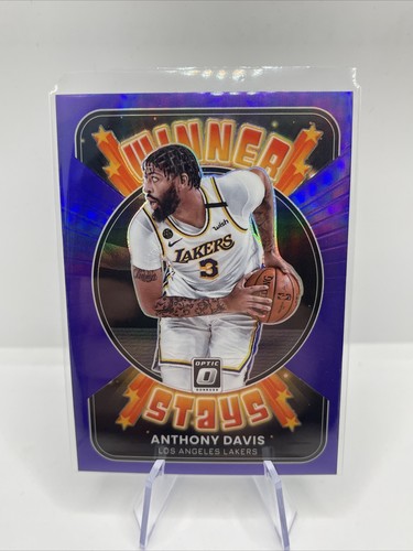 2021-22 Donruss Optic Winner Stays Purple Prizm Panini Anthony Davis No.7 Lakers