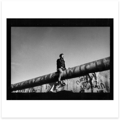 SIGNED Raymond Depardon Print - Fall of the Berlin Wall. Magnum