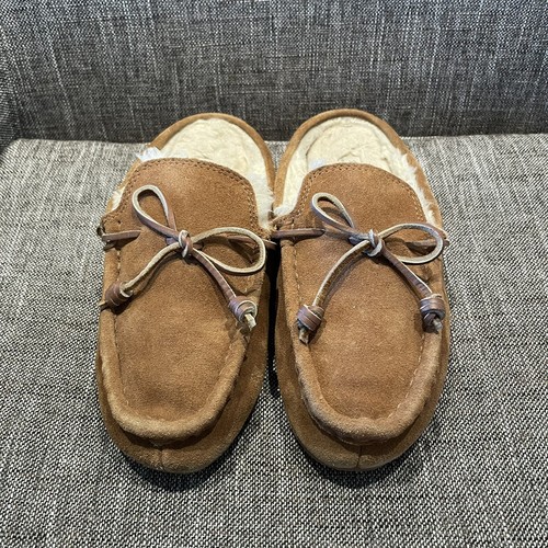 madewell suede moccasin scuff slippers