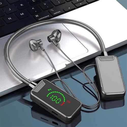 Wireless Bluetooth 5.4 Neckband Headphones Mic Headset Stereo Earbuds Earphone - Photo 22 sur 29