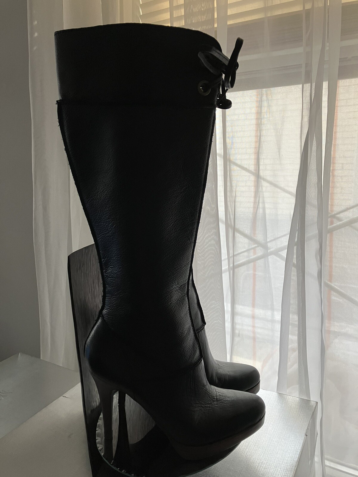 Steven by Steve Madden " Luciah " Boots size 7.5 Dark Brown side zipper image 2