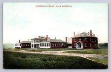 Haverhill Massachusetts Hale Hospital Old Vintage MA Postcard 1910s Unused