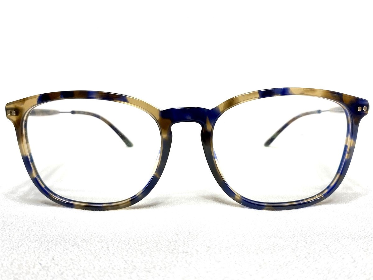 NEW Giorgio Armani AR8098V 5411 Mens Blue Havana Square Eyeglasses Frames  54/18