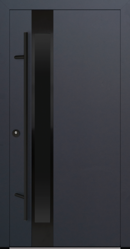 Porta d'ingresso 92 mm alluminio porta d'ingresso ultra risparmio energetico alluminio 92 mm - M34 blackline - Foto 1 di 6