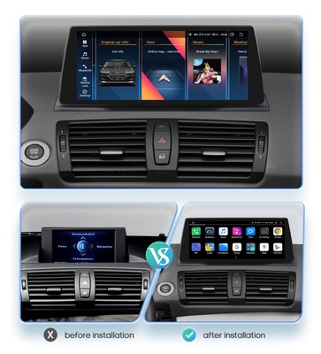 10.25'' Screen 6+64G Carplay GPS Navi Radio For BMW E81 E82 E87 E88 2006-2012 CCC