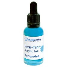 Eli-Chem - Resi-Tint Acrylic Ink - Resin Art Pigment 29.5ml - Turquoise - NEW