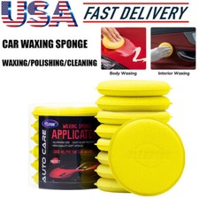 12PCS Car Waxing Polish Foam Sponge Wax Applicator Cleaning Tool Detailing Pads