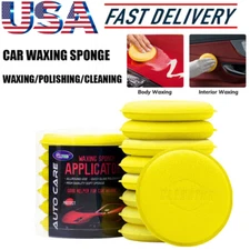 12PCS Car Waxing Polish Foam Sponge Wax Applicator Cleaning Tool Detailing Pads