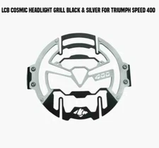 "LCB COSMIC HEADLIGHT GRILL BLACK & SILVER' FIT FOR TRIUMPH SPEED 400