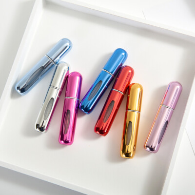 Nachfüllbares Parfüm Sprühflasche 5ml Mini Reise Aluminium Taschen Zerstäuber
