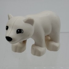 Lego Duplo Baby Polar Bear Zoo Animal White 